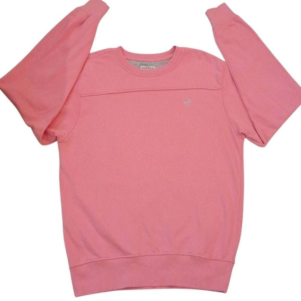 Cuffy's Mens of Cape Cod Sweatshirt Size Medium  Color Pink with a silver Cap Co